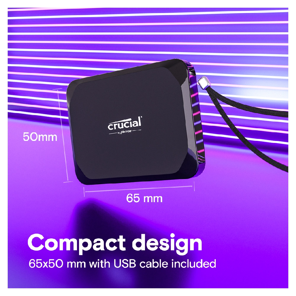 Crucial External SSD 1TB X9 (With USB 3.2) view 3